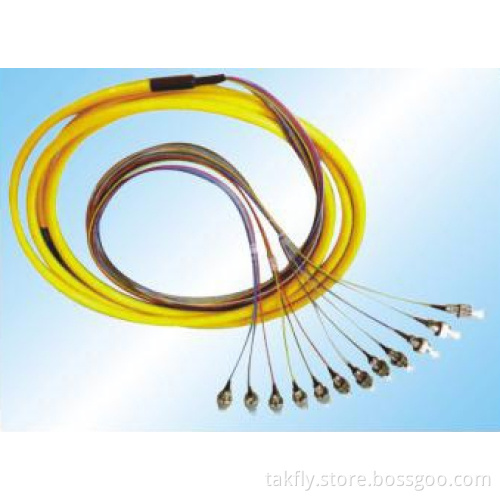 12 Cores Bundle Sc/LC/FC/St Sm Fiber Optic Pigtail